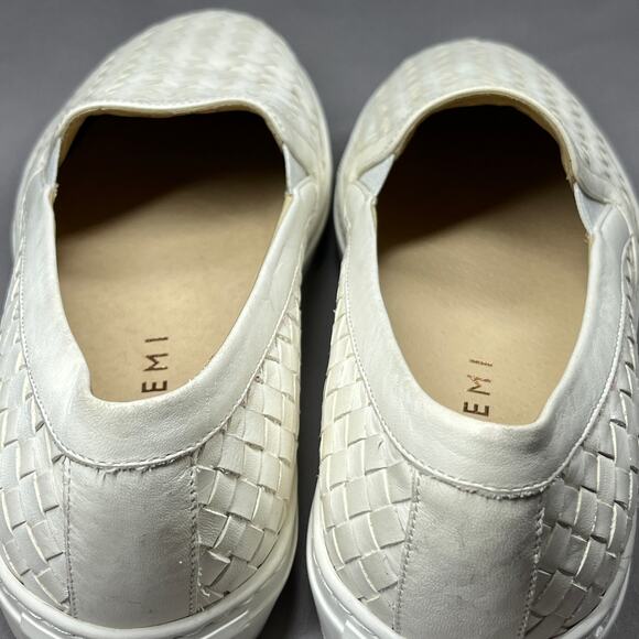 M. Gemi Sneakers Womens 7.5 The Cerchio Due Woven Nubuck Slip-on  Italian Made - Picture 9 of 13